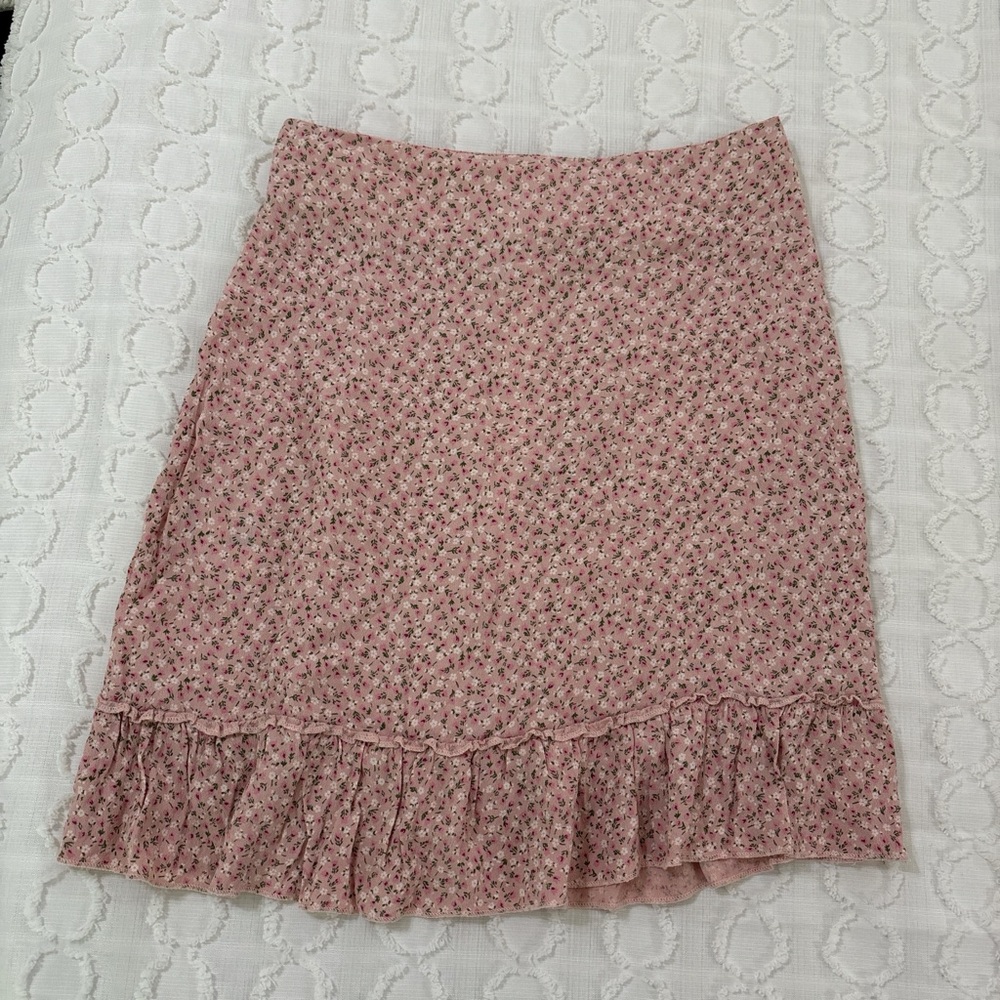 Brandy Melville Floral Mini Skirt